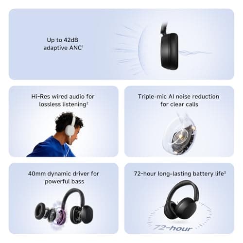 XIAOMI Redmi Headphones Neo, Wireless Over-Ear, Noise Cancelling, White — view 2