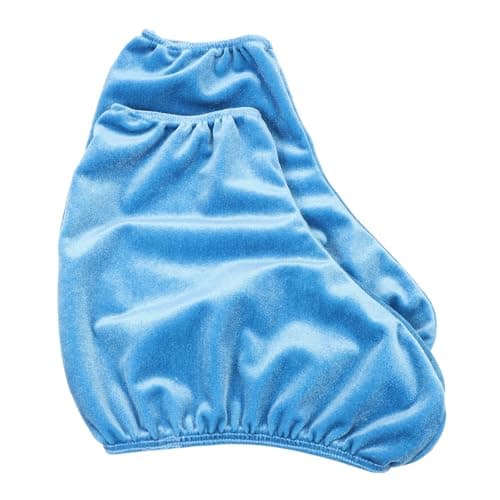 Blue Skate Boot Covers, Polyester Wear Resistant Protection for Skates