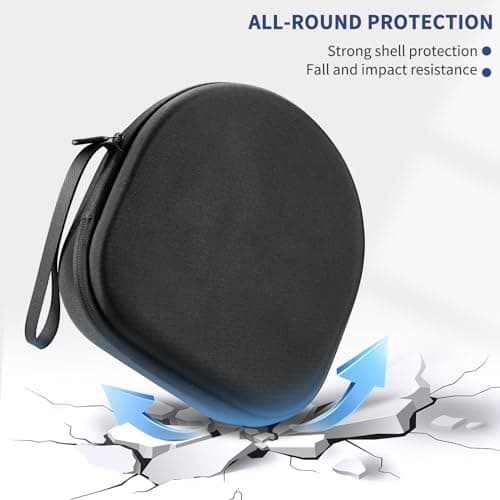 Case for Sony WH-CH720N WH-1000XM4 WH-CH700N and JBL 720BT 710BT Wireless Noise Cancelling Headphones, Travel Case Carrying Cover Bag with Removable Inner Support (Black) — view 6