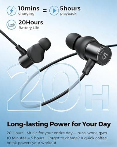 SoundPEATS Q40 HD Magnet Neckband Earphones BT6.0 with LDAC Black — view 4