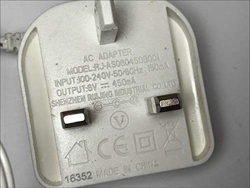 Replacement White 6V AC-DC Adapter Charger for MBP36 Baby Monitor Parents Unit — view 2