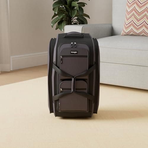 Wrangler Rolling Travel Duffel, Charcoal Grey, 30" Large — view 3