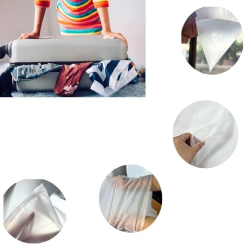 Reusable Ziplock Storage Bags for Travel, Waterproof Zip Organiser Bags for Clothes, Shoes, Cosmetics, Frosted Packing Pouches for Baby Essentials, 30pcs 30x40cm — view 4