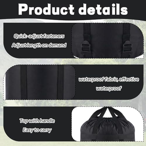 QhgPnt Compression Sack for Sleeping Bag, Compression Bag for Outdoor with Adjustable Straps, Water Resistant Holdall Rucksack, for Outdoors, Camping, Sports, Watersports (43 * 22cm) — view 3