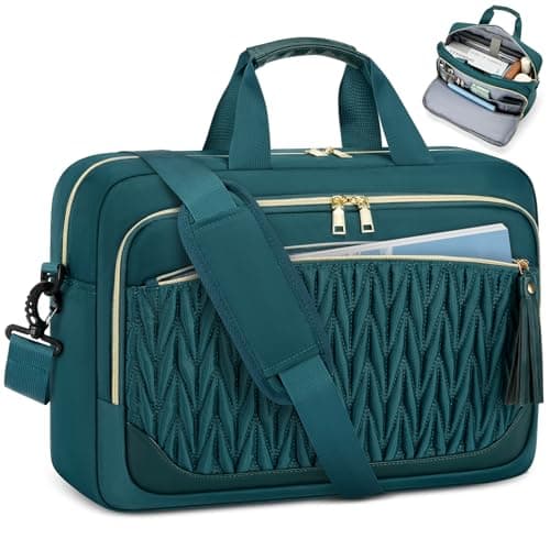 RAINSMORE 17.3 Inch Laptop Bag for Women Work Bag Large Briefcase