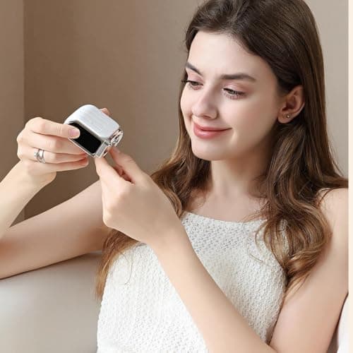 Electric Nail Trimmer 3-Speed Rechargeable with Lights Scraps Storage — view 5