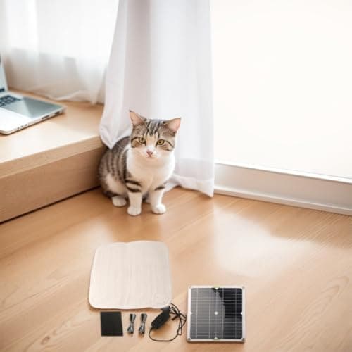 Waterproof Solar-Powered Pet Heating Mat with Electric Blanket Features and Adjustable Heat for Cold Weather Comfort — view 2