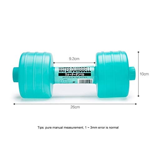 2Pcs Water Filled Dumbbells, Adjustable Water Fillable Weights for Travel Water Dumbbells for Men and Women, Eco-Friendly Water Weights Set for Home Gym Workout Bodybuilding Weight Lifting — view 2