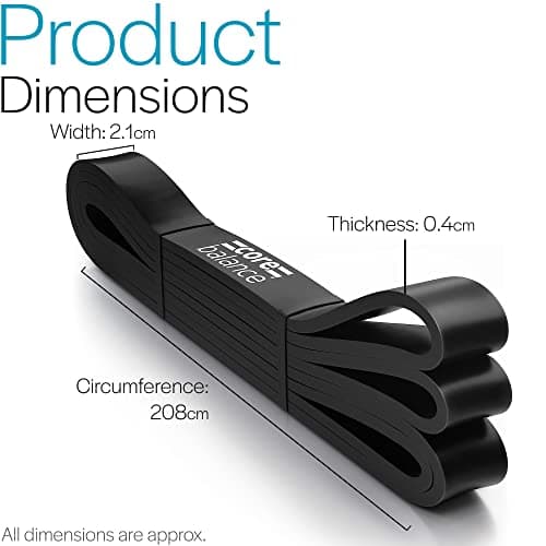 Core Balance Long Loop Resistance Band, Black, 10kg-30kg — view 6