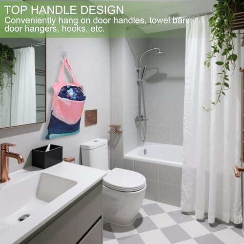 HOTUT Travel Laundry Bag,2pcs Waterproof Bathing Suit Workout Bag,Dirty Clothes Bags with Zipper for Home,Travel,Holiday,Camping,Caravan,Dormitory — view 6