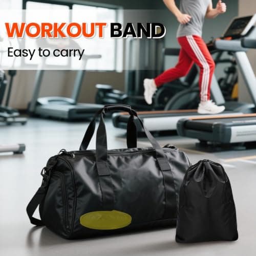 Resistance Bands Set, Exercise Band with Door Anchor for Men & Women,Red — view 6