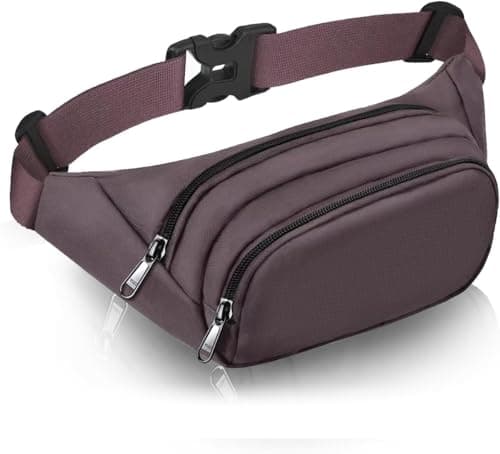 JAUSFETS 3 Pockets Bumbags Waterproof Large Capacity Waist Pack