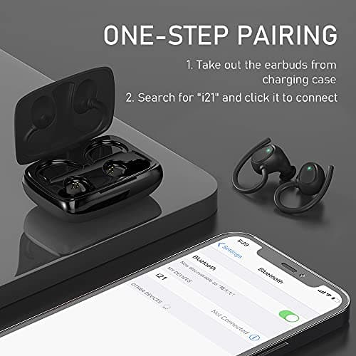 Ordtop Wireless Earbuds,Wireless Headphones Running Bluetooth 5.3 for Sport — view 5
