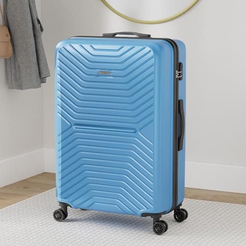 FLYMAX 29" Large Suitcase 4 Wheel Lightweight Luggage Hard Shell Travel Case Hold Check in Fits 23kg - 27kg + 3 Digit Lock Suitcase Large + Telescopic Handle 100 Litre Capacity — view 2