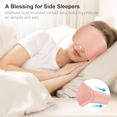 Gritin 100% Light Blocking Sleep Masks for Men&Women-Zero Eye Pressure Mask — view 5