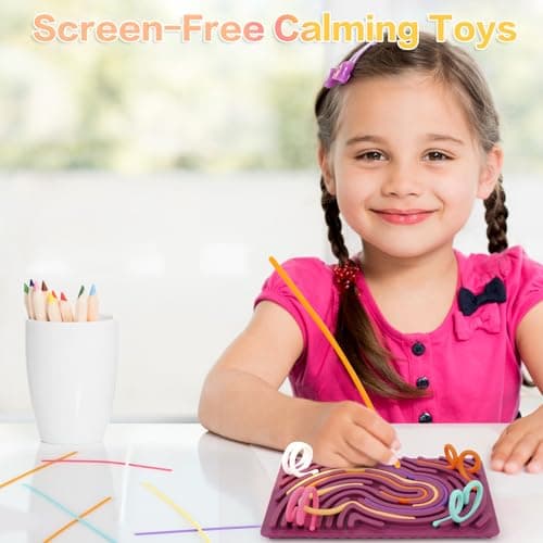 ddLUCK Sensory Activity Board for Autism ADHD, Fidget Toys for Kids Adults — view 5