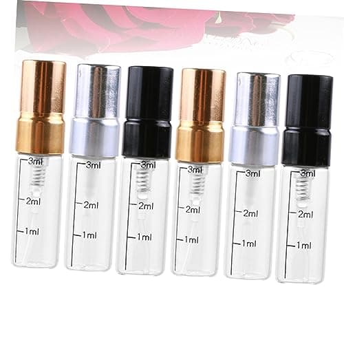Glass Spray Bottles 3ml 6 Pack Mini Refillable with Scale for Makeup Travel — view 4