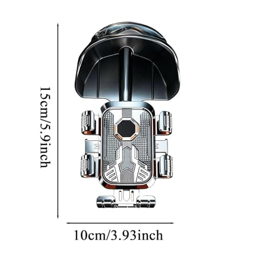 Mobile Phone Holder for Motorcycle, Anti-Vibration Clamp with Hood — view 5
