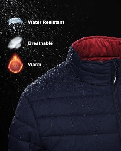 33,000ft Men's Puffer Jacket Packable Water resistant Quilted Jacket — view 5