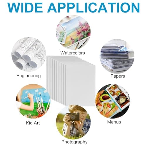 10Pcs A4 File Folder, A4 Cardboard folders with Cards Slot, 300gsm Square Cut Folder Single Insert Folder, Presentation Document Folders, Paper Portfolio for School Office Home, 31x22cm, White — view 5