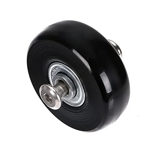 IGNPION 4 Wheels Suitcase Spare Wheels Repair Bearings Luggage Suitcase 45x18mm Black Fashion, black, Fashion — view 5