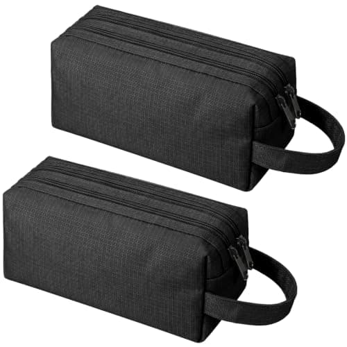 Elegaperma 2 Pcs Travel Toiletries Bag,Small Waterproof Small Wash Bag