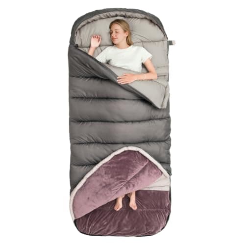 BISINNA 0 Degree Sleeping Bag XL for Adults Cold Weather Sleeping Bags