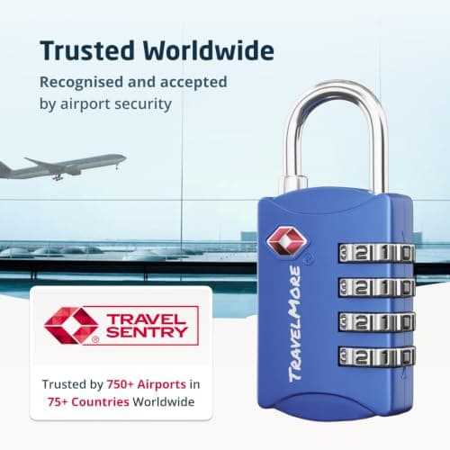 TravelMore TSA Approved Luggage Locks, Travel Padlocks for Suitcases — view 4