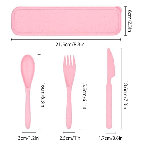 Plastic Travel Cutlery Set, Utensil Set for Camping Lunch Box — view 2