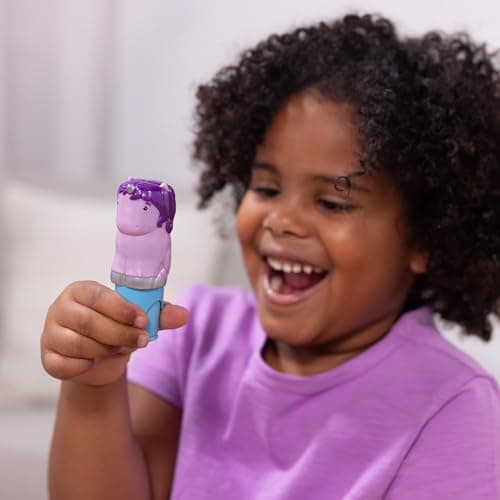 Melissa & Doug WOW 24-Page Activity Pad and Sticker Stamper | Travel Toys for Kids | Glitter Unicorn - Purple - FSC Certified — view 5