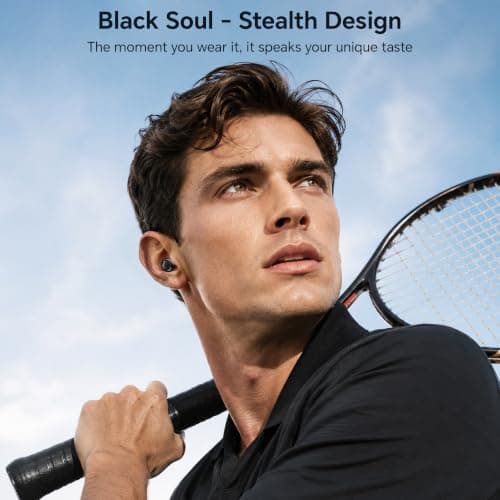 LESUN Mini Wireless Earbuds, 2-in-1 Day & Night, Sleek Design, Bluetooth 6.0 Headphones with HIFI Stereo Sound, Noise Cancellation for Work, Leisure, or Side Sleeping — view 3