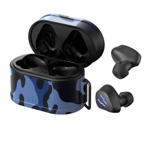 Dpofirs Wireless Earbuds with Long Battery Life (Camo Blue) — view 3