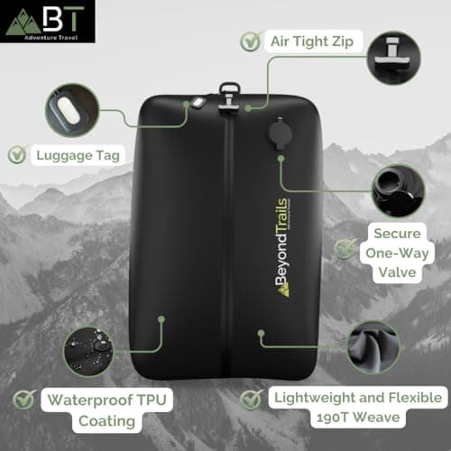 BeyondTrails Vacuum Compression Packing Cubes for Clothes with Pump | Vacuum Travel Bags | Storage Bag | Suitcase Travel Accessories | Packing Organiser | Plane Essentials | Luggage Gear — view 3