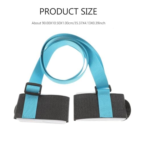 Snowboard Carrying Strap for Ski Board, Portable Nylon Blue — view 2