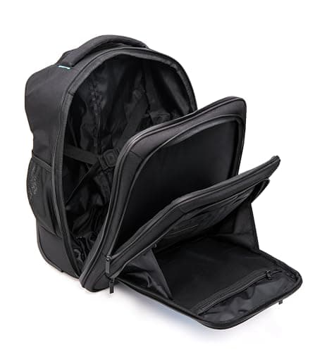 DK Luggage EasyJet cabin bag 45x36x20 Underseat Hand Luggage Carry on Travel Laptop Backpack with USB Port With 2 Wheels (Black, 17" Small) — view 3