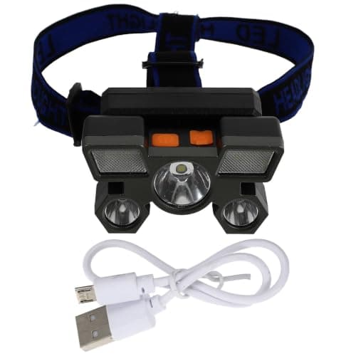 PACKOVE Rechargeable LED Headlamp with 300m Beam for Fishing Hiking
