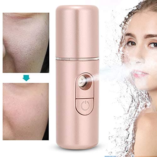 Generic Nano Mist Sprayer Portable USB Face Humidifier Deep Hydrating for Skin Care Moisturizing Tool Rose Gold 20ml (Rose Gold) — view 4