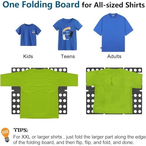 Clothes Folding Board, Durable Adult T Ahirt Folder, Easy And Fast Plastic Shirt, Folding Boards For Clothes For Kid And Adult To Fold Black Folding Board — view 4