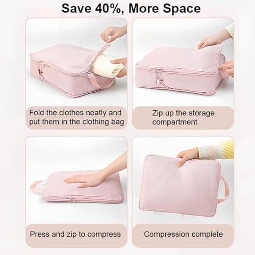 Packing Cubes 6 Pieces Lightweight Traveling Storage Pouch — view 4