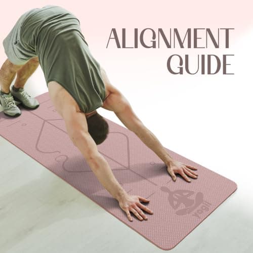 Yogii Non-Slip 6mm TPE Yoga Mat with Alignment Guides — view 4
