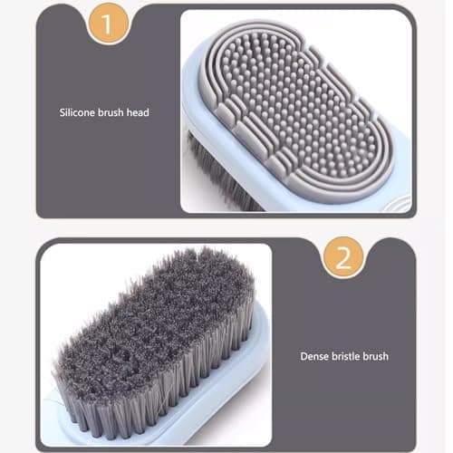 Streamlined shoe maintenance brush for travel, — view 5