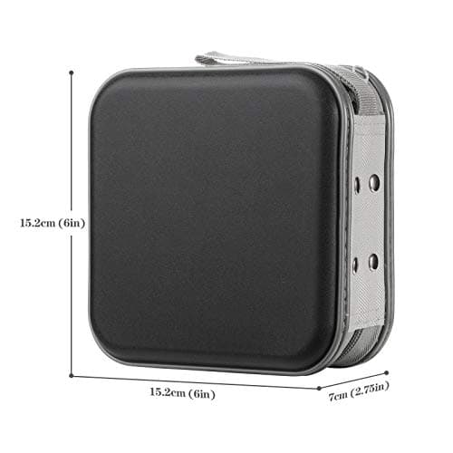 alavisxf xx CD Case, 48 Capacity Hard Plastic Portable CD Organizer Holder — view 2
