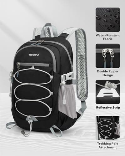 Waterfly 15L Lightweight Packable Backpack Foldable Daypack for Hiking — view 3