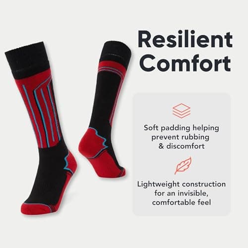FM London Unisex (4-pack) Thermal Ski For Mens And Women Knee - High Socks, Multicoloured (Assorted), 6-11 UK — view 2