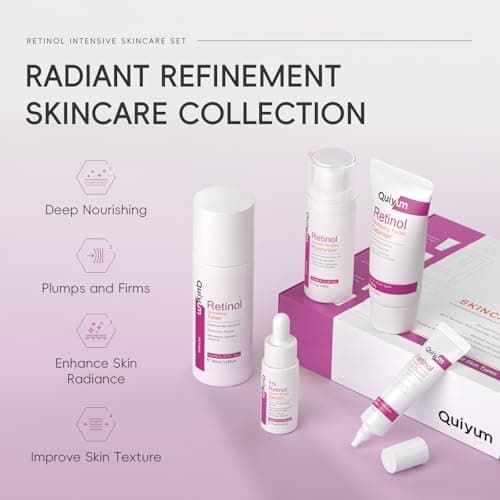 Quiyum Retinol Skincare Set, 5Pcs Anti Aging Face Routine Kit — view 5