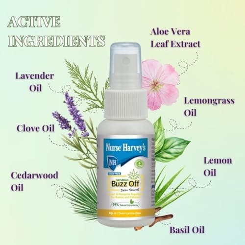 Nurse Harvey’s Buzz Off Natural Mosquito and Insect Repellent Spray 50ml — view 3