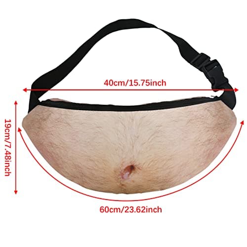 Secret Santa Gifts for Men,Belly-Shape Waist Bag,Funny Gifts for Men Him — view 3