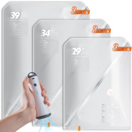 Vacbird Vacuum Storage Bags with Wireless Pump, Clothing Storage, 9 Pack
