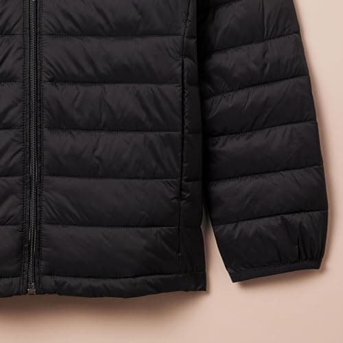 Amazon Essentials Boys' Lightweight Water-Resistant Packable Puffer Jacket, Black, 5 Years — view 5