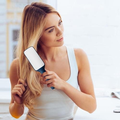 Anti-Static Hair Brush Rotating Handle Portable Anti-Static Easy Clean Comb — view 4